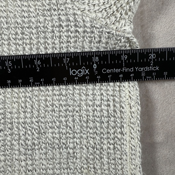 Sactuary Sweater Womens Small Light Gray Plaid Lined Long Sleeve Wool Blend - Picture 11 of 15